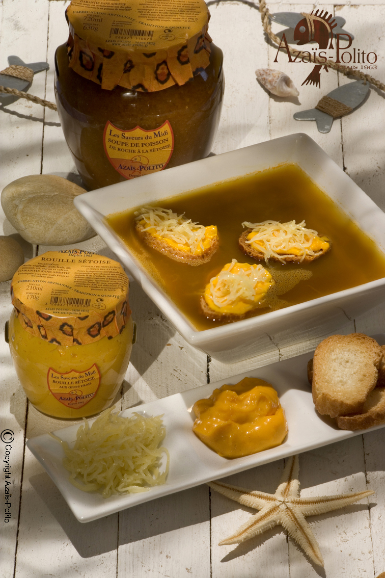 Soupe de poissons de roches